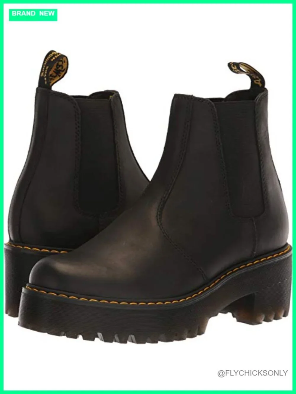Mid-Calf Fashion Boot with Air-Cushioned Sole, Goodyear Welted, Leather